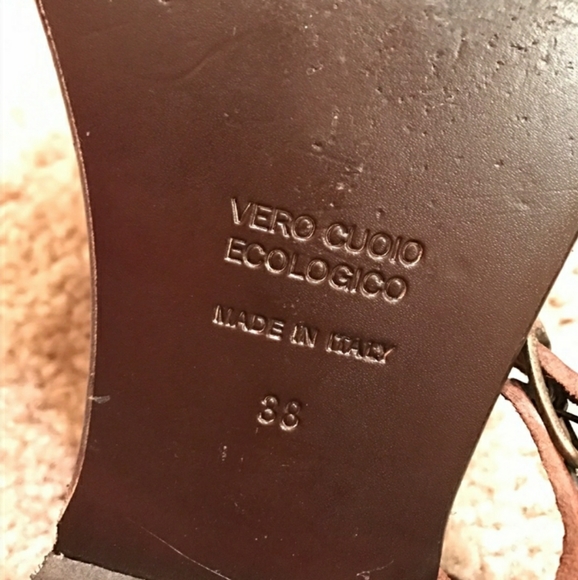 Italian Vero cuoio sandals - Picture 3 of 3